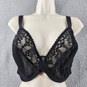 Curvy Kate Centre Stage Black Full Plunge Bra CK033101BLK US 46DDD